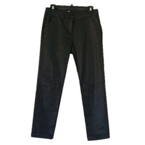 3x1 Coated Black Pants Womens 26 Faux Leather Look Ankle